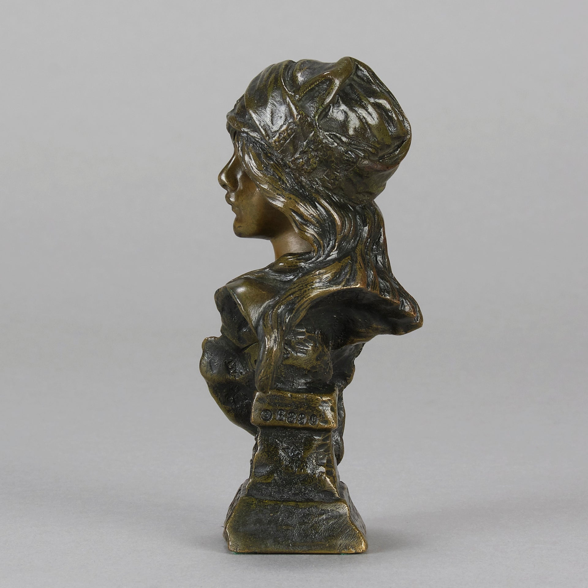 Art Nouveau Villanis Bust - Villanis Esmerelda - Hickmet Fine Arts