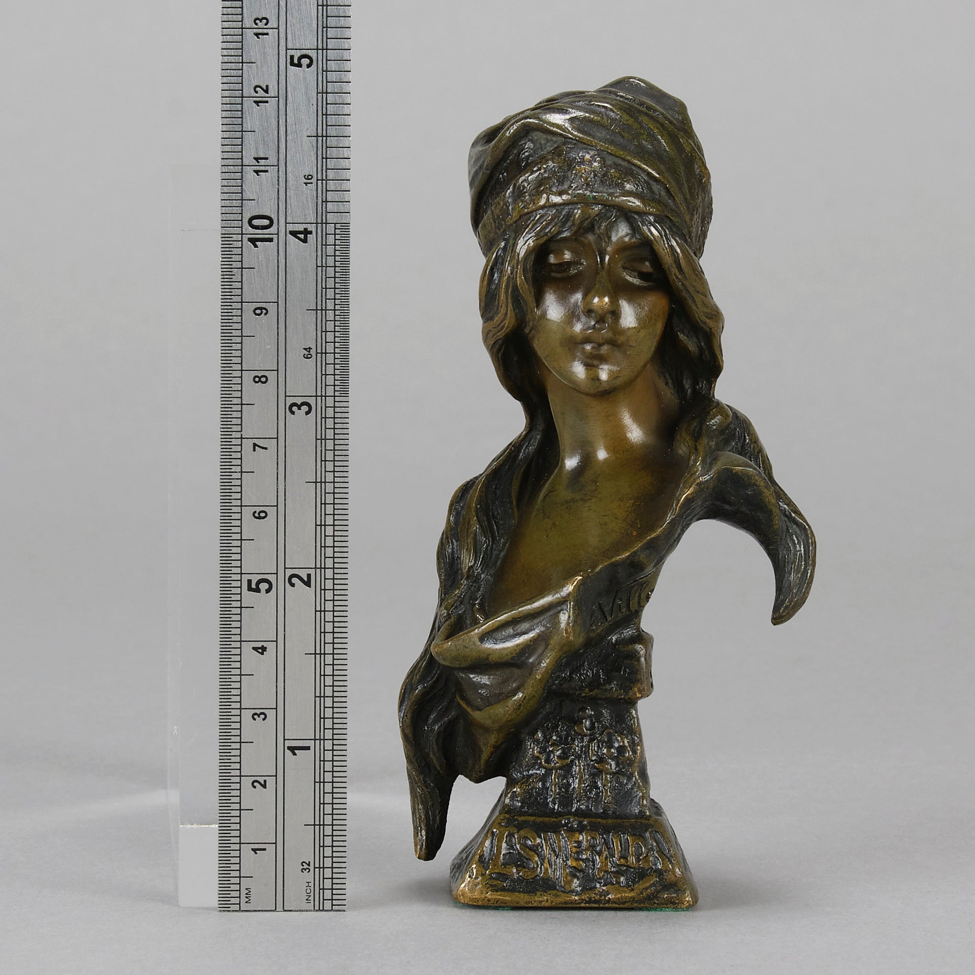 Art Nouveau Villanis Bust - Villanis Esmerelda - Hickmet Fine Arts