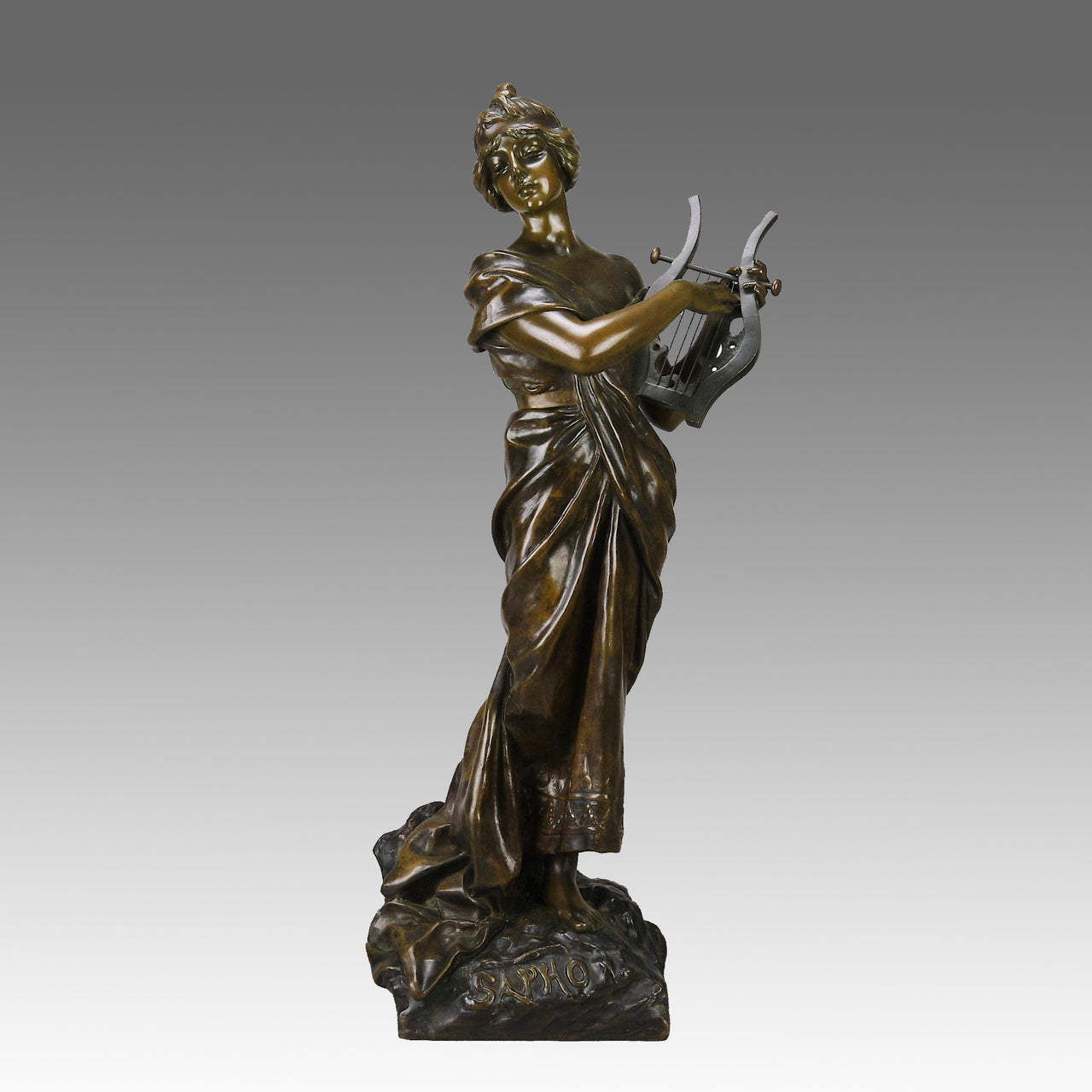 Art Nouveau Bronze - Villanis Sapho - Hickmet Fine Arts