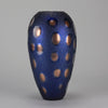 Vittorio Ferro Murano Blue and Bronze Vase - Hickmet Fine Arts 