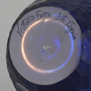 Vittorio Ferro Murano Blue and Bronze Vase - Hickmet Fine Arts 