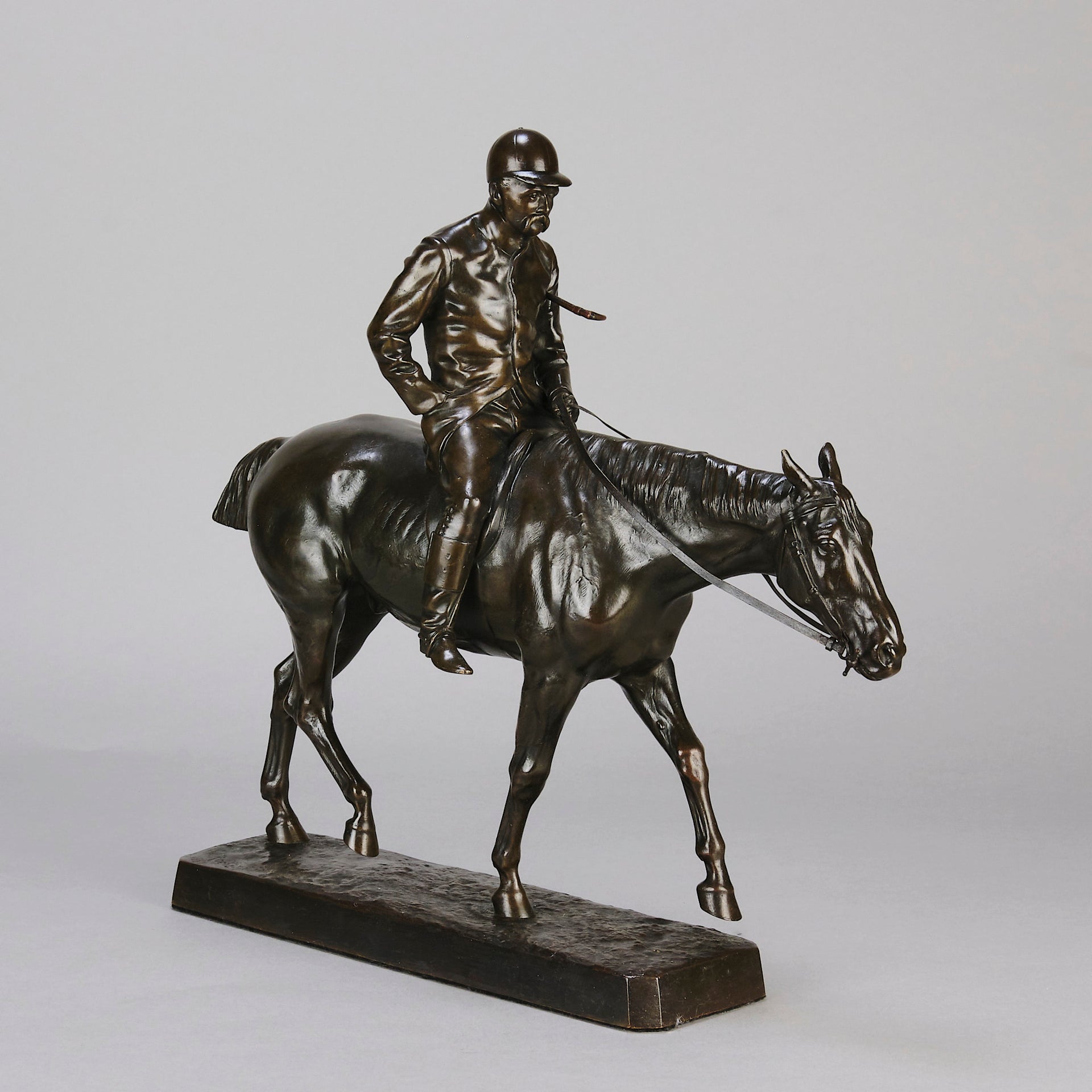 "After the Hunt" - Walter Roche Bronze - Hickmet Fine Arts 