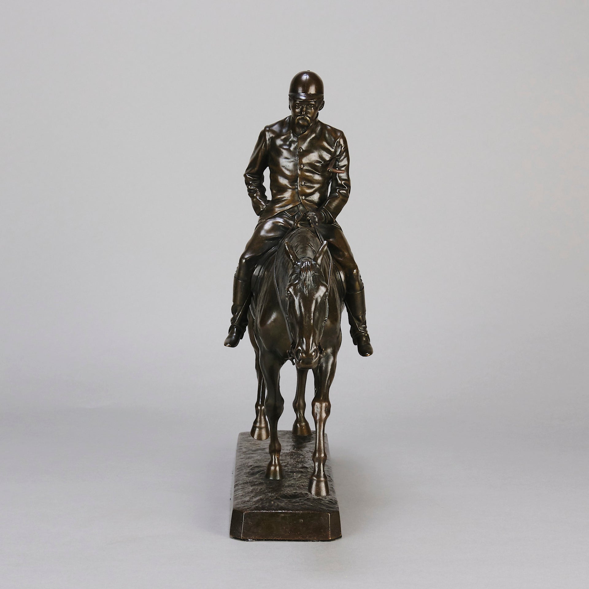 "After the Hunt" - Walter Roche Bronze - Hickmet Fine Arts 