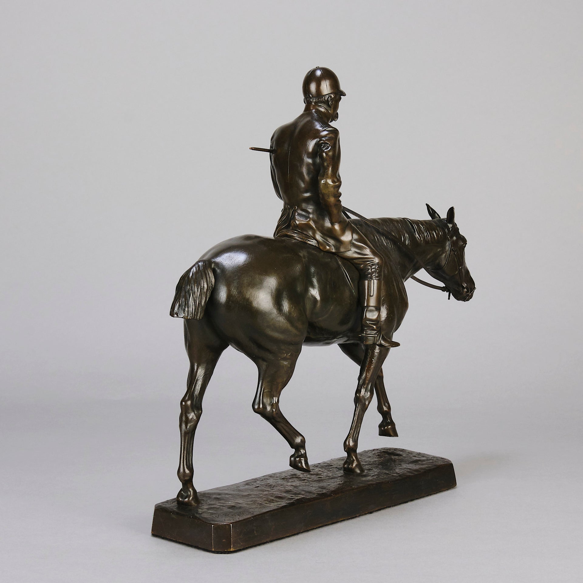 "After the Hunt" - Walter Roche Bronze - Hickmet Fine Arts 