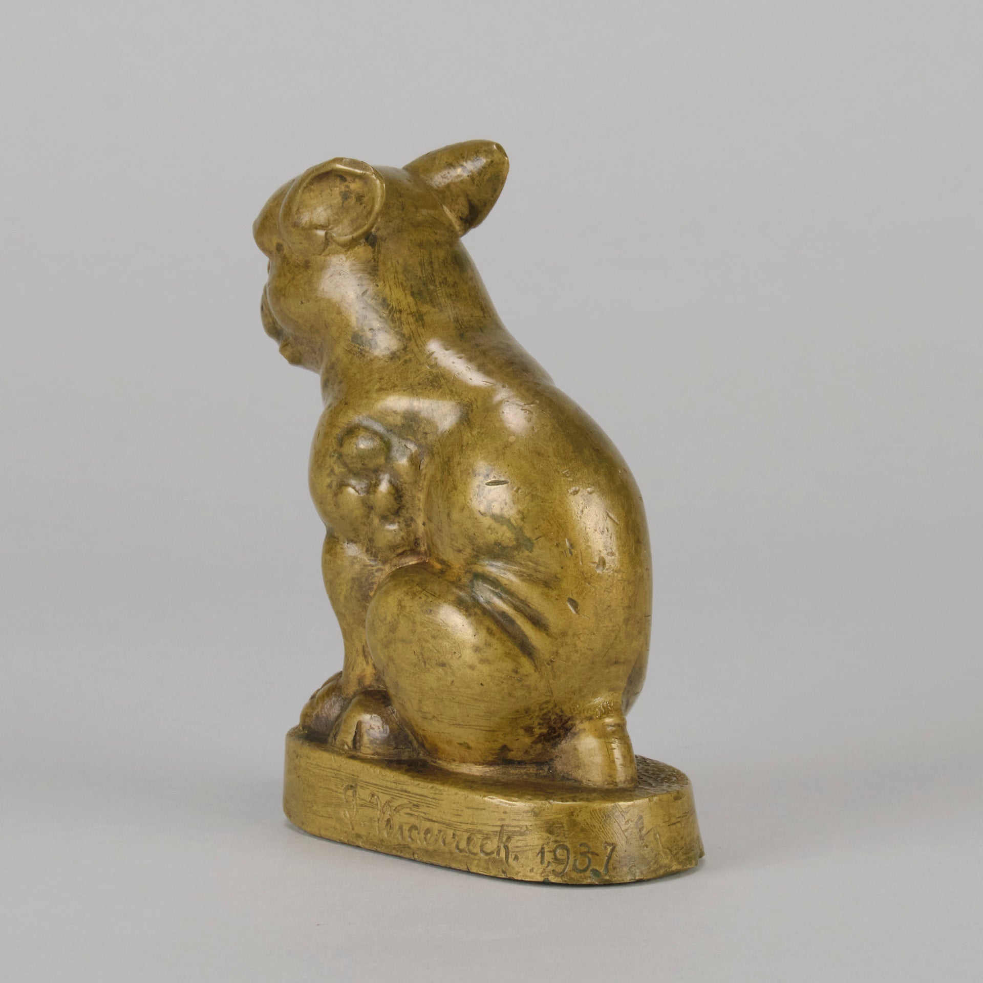 Bronze Bonzo Dog - by Otto Widerreck - Hickmet Fine Arts 