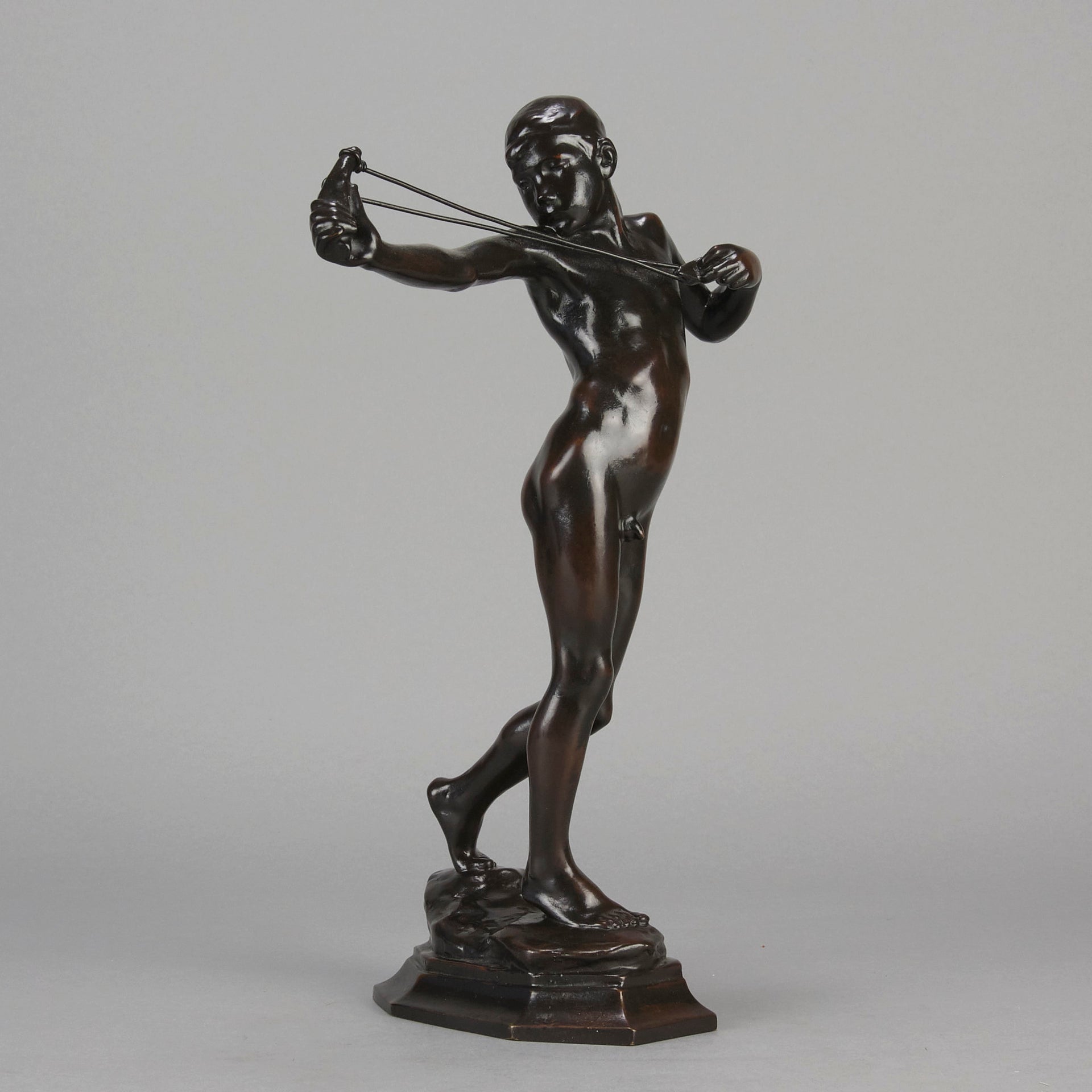 Sling Boy  - William Reid Dick Bronze - Hickmet Fine Arts