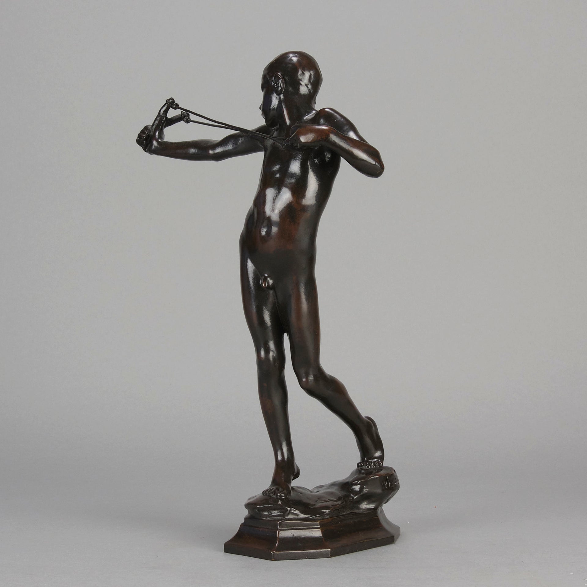 Sling Boy  - William Reid Dick Bronze - Hickmet Fine Arts