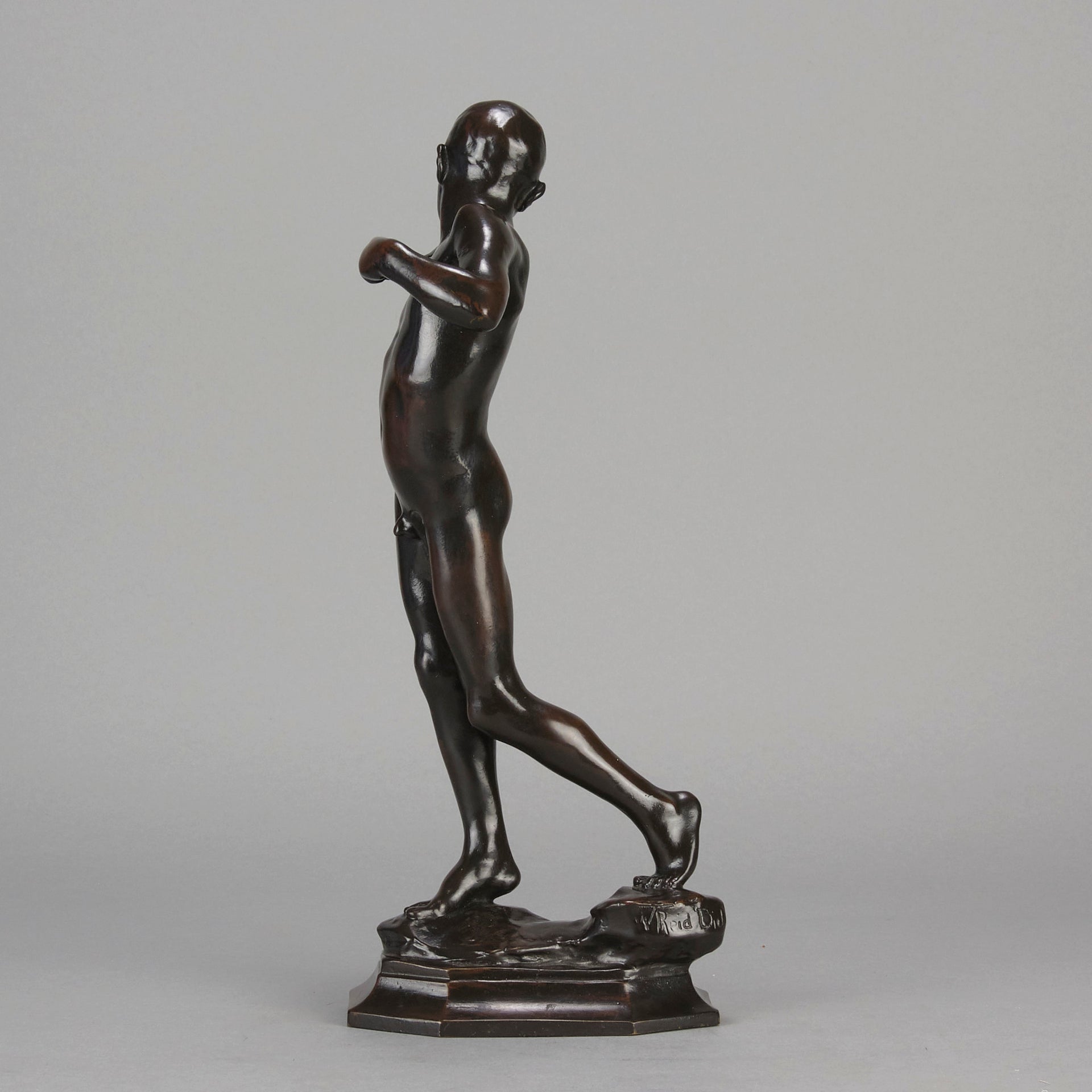 Sling Boy  - William Reid Dick Bronze - Hickmet Fine Arts