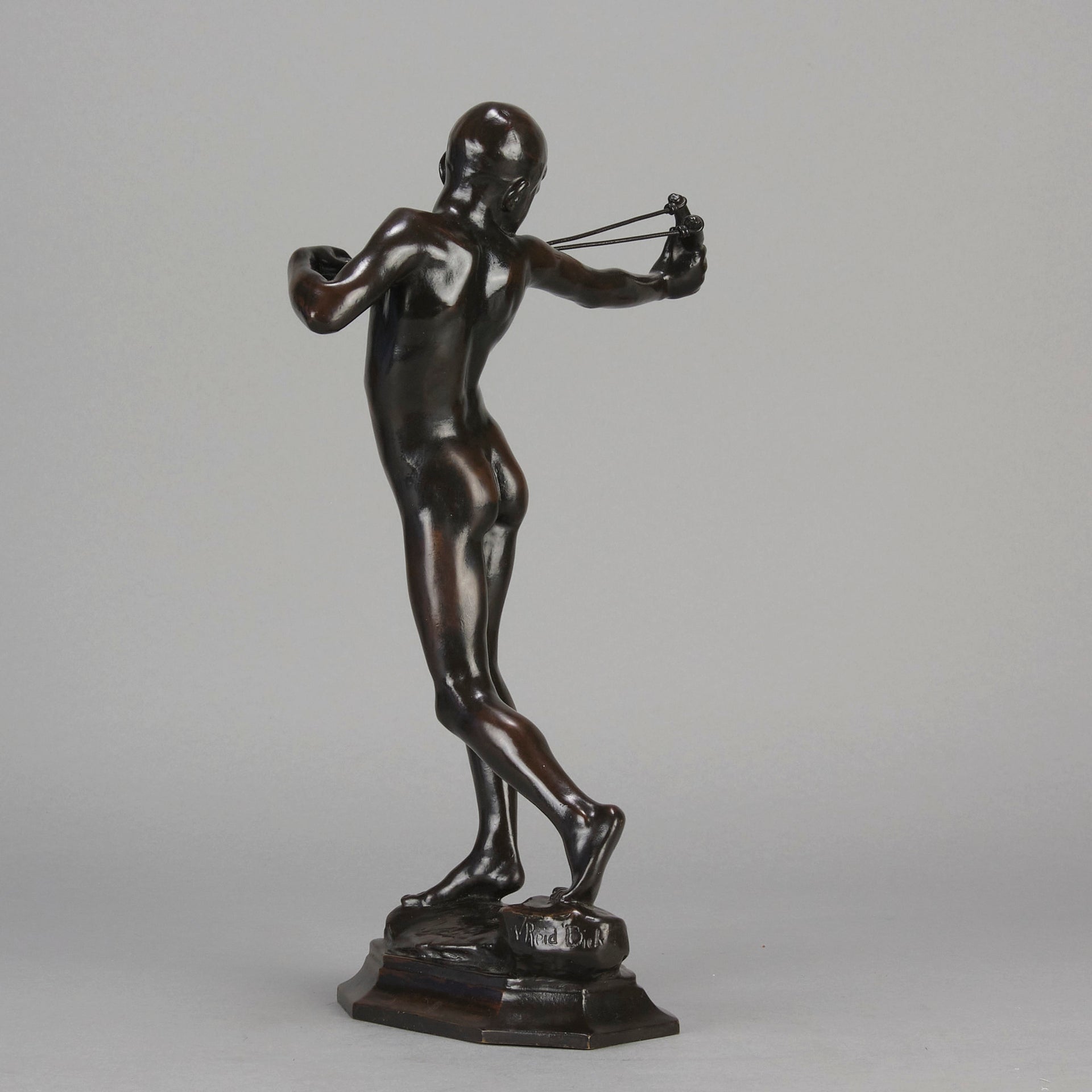 Sling Boy  - William Reid Dick Bronze - Hickmet Fine Arts