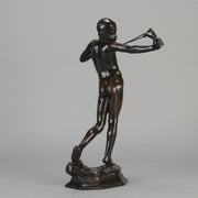 Sling Boy  - William Reid Dick Bronze - Hickmet Fine Arts