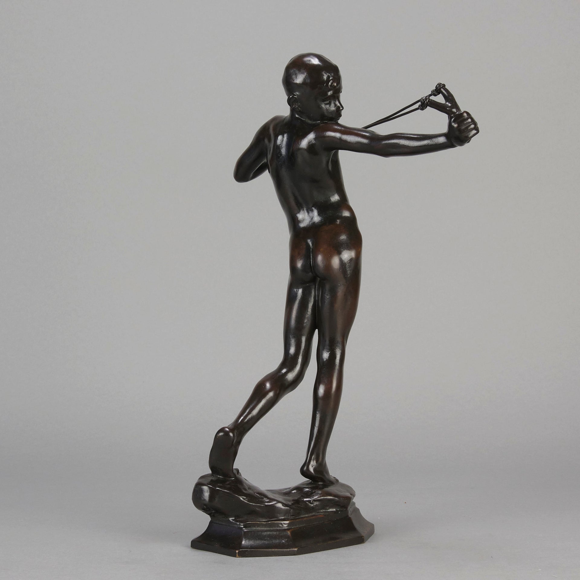 Sling Boy  - William Reid Dick Bronze - Hickmet Fine Arts