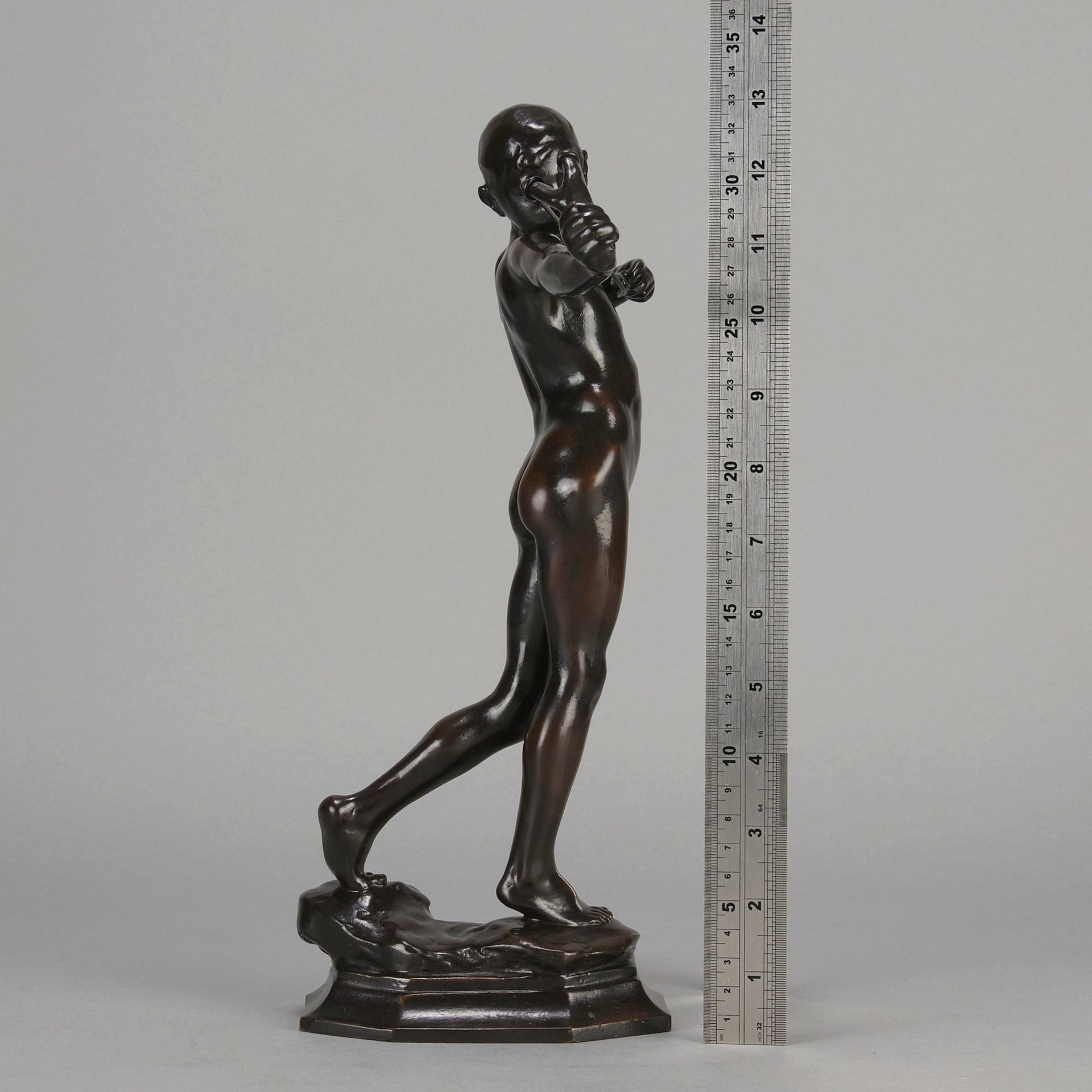 Sling Boy  - William Reid Dick Bronze - Hickmet Fine Arts