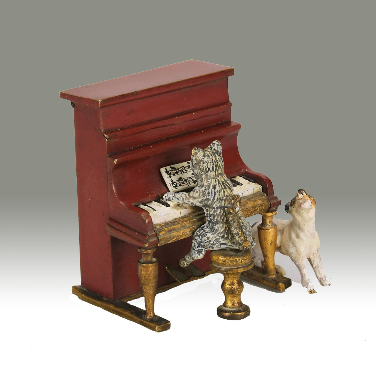 "Cat playing Piano" by Franz Bergman