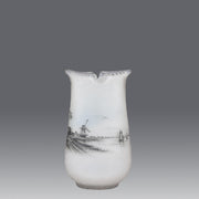 Daum Dutch Winter Vase - Art Nouveau Cameo Vase - Hickmet Fine Arts