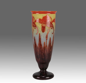 Le Verre Francais - Orchid Vase - Hickmet Fine Art