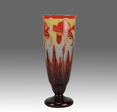 Le Verre Francais - Orchid Vase - Hickmet Fine Art