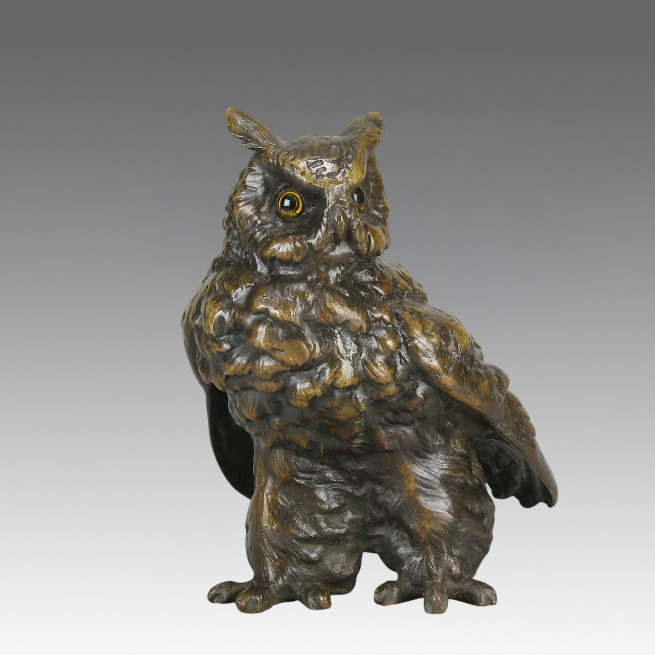 "Standing Owl" by Franz Bergman