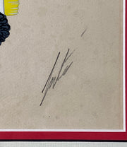 Erte La Guitare - Goache Costume Design - Hickmet Fine Arts 