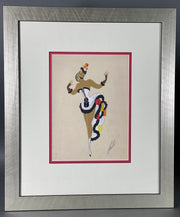 Erte La Guitare - Goache Costume Design - Hickmet Fine Arts 