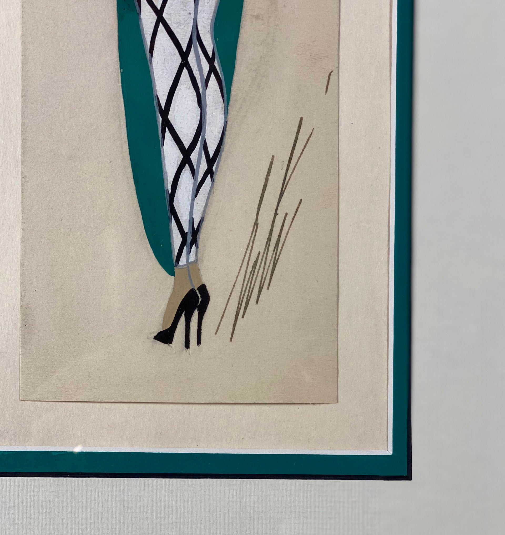 Erte Uncle Sam - Goache Costume Design - Hickmet Fine Arts