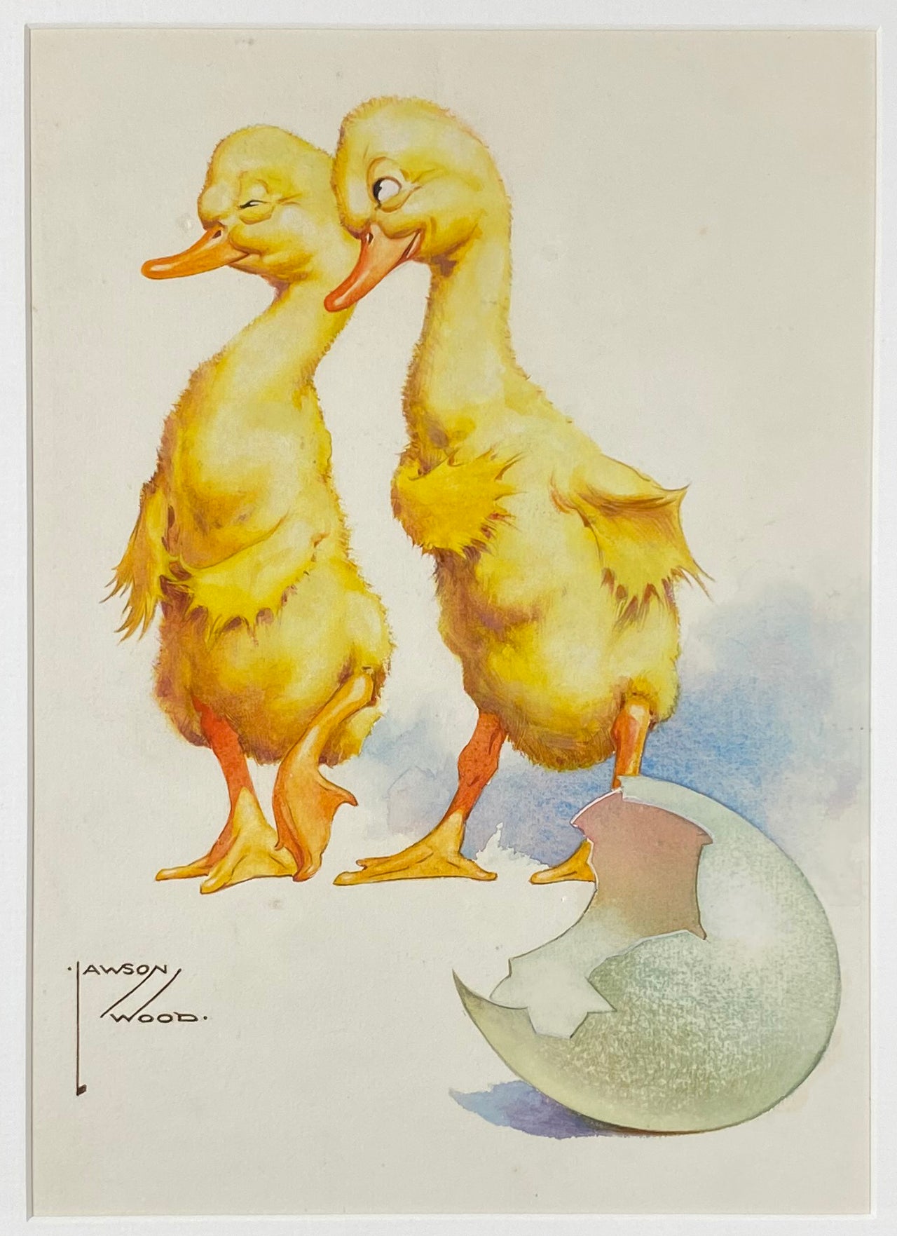 Lawson Wood Watercolour - Your Place or Mine - Hickmet Fine Arts