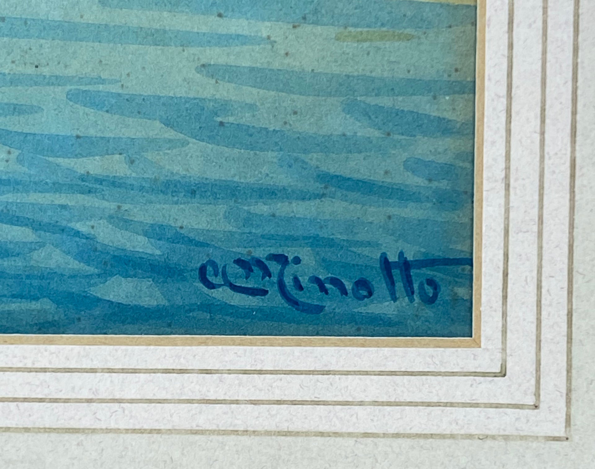 A Minotto Watercolour - Grand Canal Venice - Hickmet Fine Arts