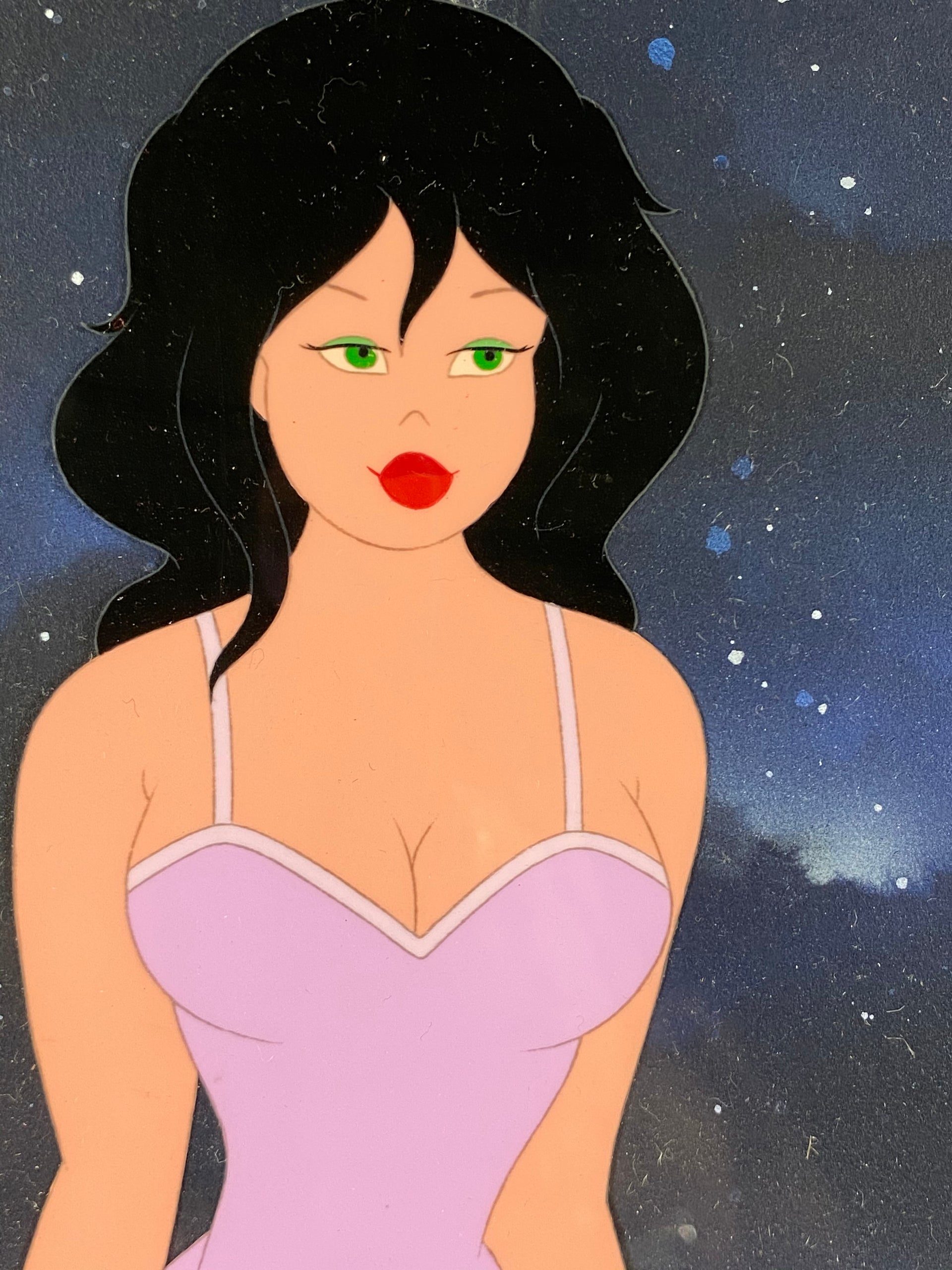 A full colour multi-layered original production cel of an animated character from the film Cool World by Paramount Pictures