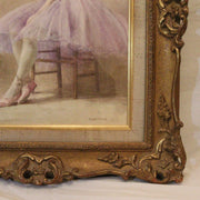 H Whitfield Watercolour - Seated Ballerina - Hickmet Fine Arts
