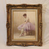 H Whitfield Watercolour - Seated Ballerina - Hickmet Fine Arts