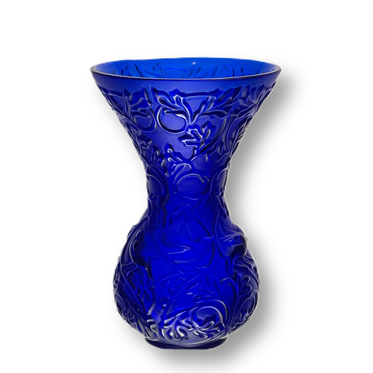 “Blue Arabesque Vase" by Marie-Claude Lalique