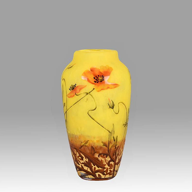 Poppy Vase by Daum Freres