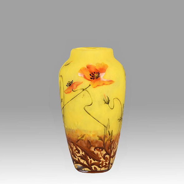 Poppy Vase by Daum Freres