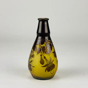 Emile Galle Vase - Fuchsia Vase - Emile Galle Glass - Galle Emile - Art Nouveau Glass - Hickmet Fine Arts