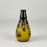 Emile Galle Vase - Fuchsia Vase - Emile Galle Glass - Galle Emile - Art Nouveau Glass - Hickmet Fine Arts