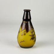 Emile Galle Vase - Fuchsia Vase - Emile Galle Glass - Galle Emile - Art Nouveau Glass - Hickmet Fine Arts