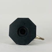 Wave rider Car bonnet mascot by Georges Delperier  in the form of a winged woman laying on her front in a casual pose riding on top of a wave, with very fine hand finished detail. Raised on an octagonal wooden plinth