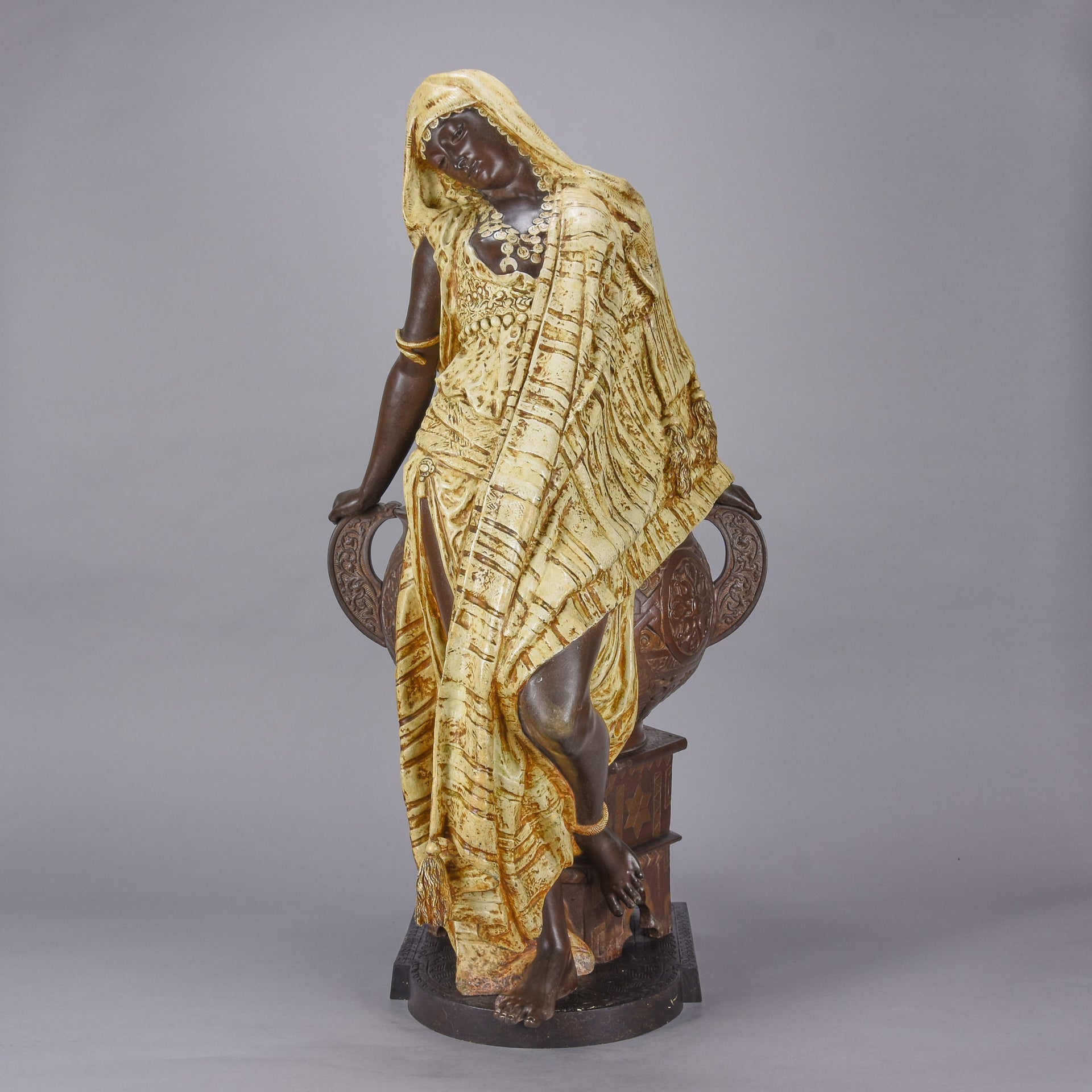 Antique Bronze Sculpture Romantic Beauty by Arthur Waagen – Hickmet Fine Arts