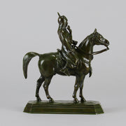 Guerrier du Caucase by Antoine Louis Barye - Antique Bronze Warrior on a horse - Hickmet Fine Arts