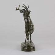 Barye "Cerf, La Jambe Levée" - Barye Bronze - Hickmet Fine Arts