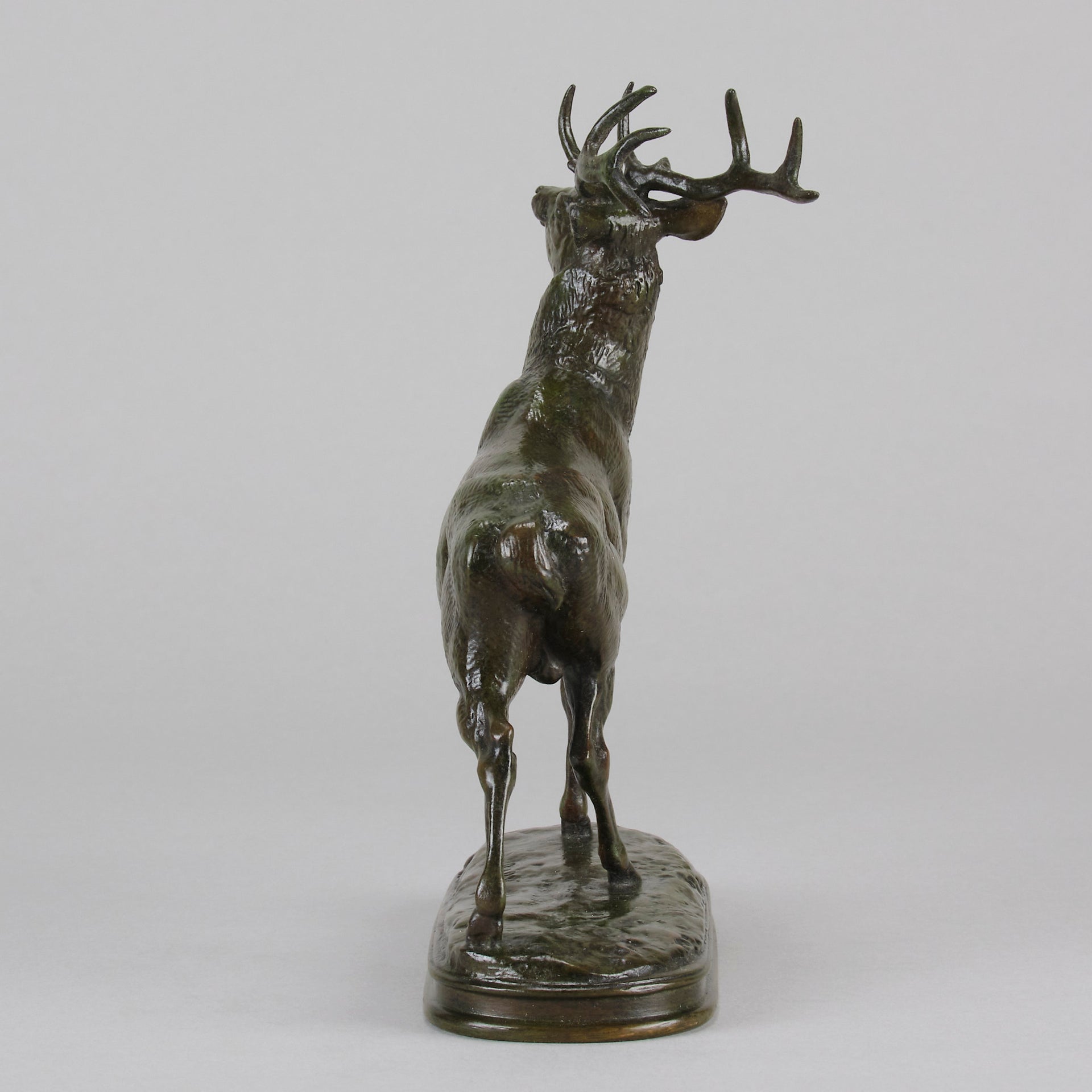 Barye "Cerf, La Jambe Levée" - Barye Bronze - Hickmet Fine Arts