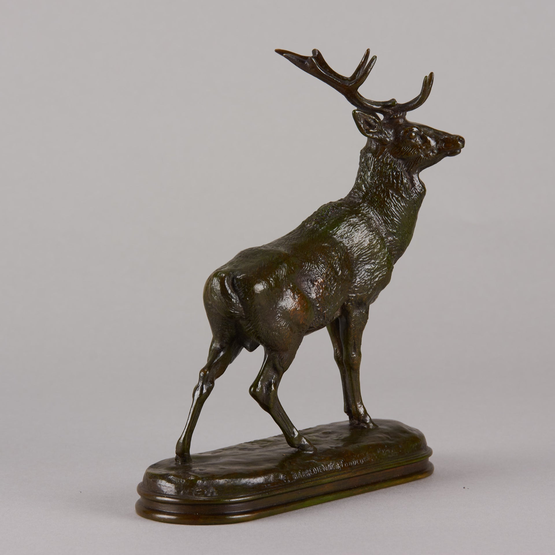 Barye bronze cerf