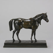 Cheval Demi-Sang by Antoine Louis Barye - Antique Bronze Horse - Hickmet Fine Art