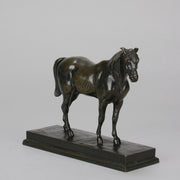 Cheval Demi-Sang by Antoine Louis Barye - Antique Bronze Horse - Hickmet Fine Art