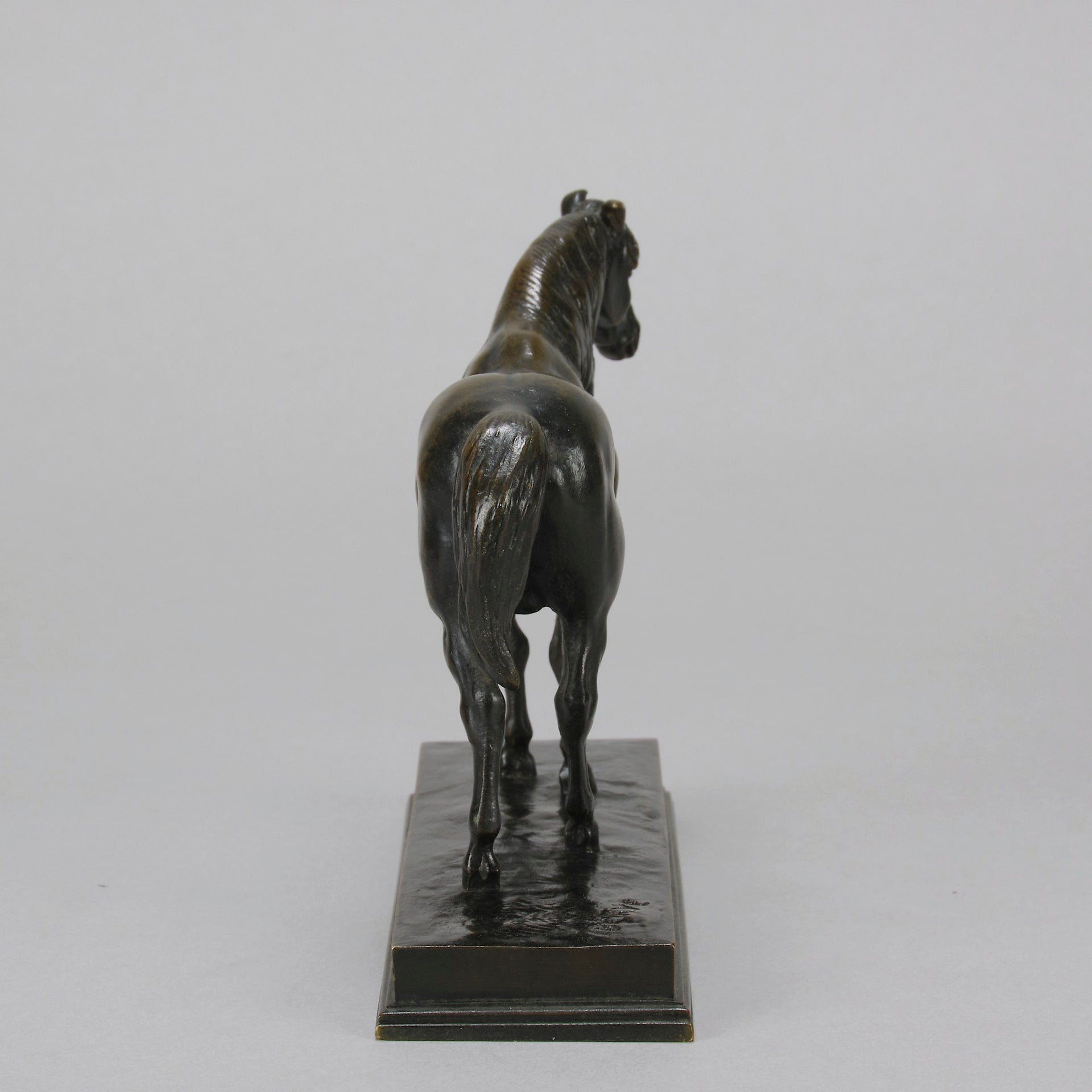 Cheval Demi-Sang by Antoine Louis Barye - Antique Bronze Horse - Hickmet Fine Art