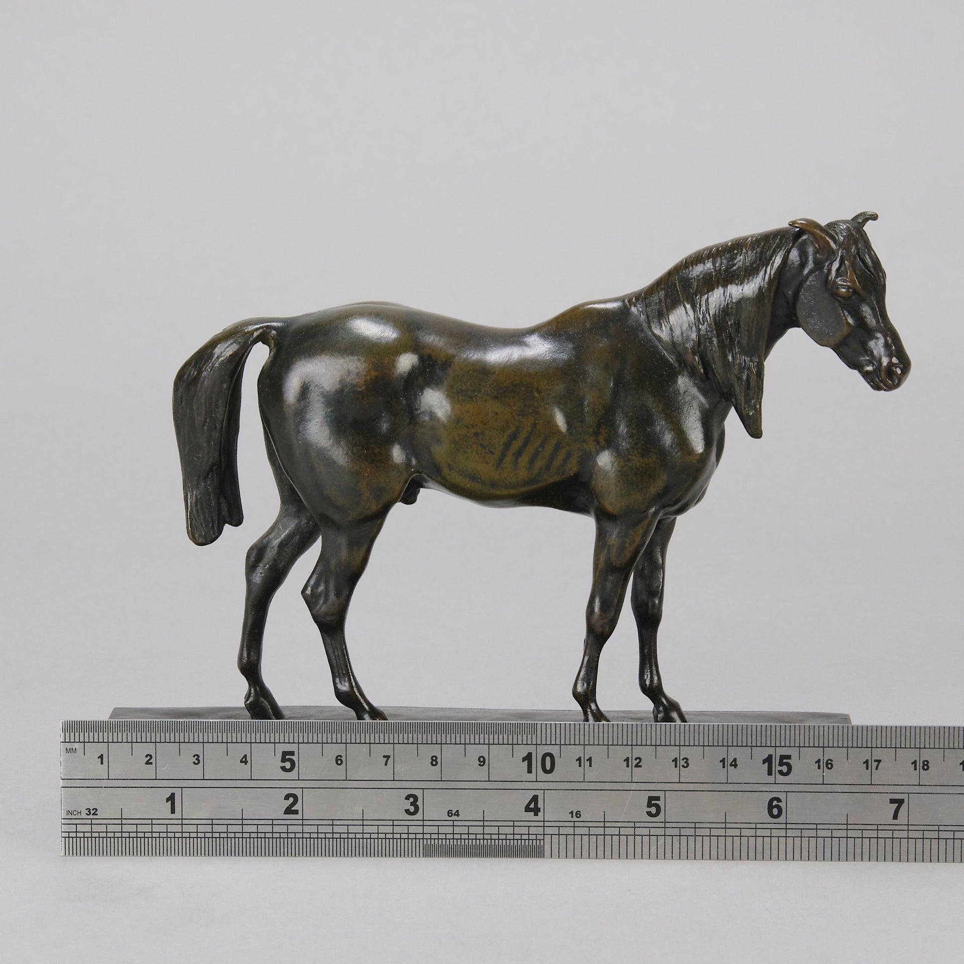 Cheval Demi-Sang by Antoine Louis Barye - Antique Bronze Horse - Hickmet Fine Art
