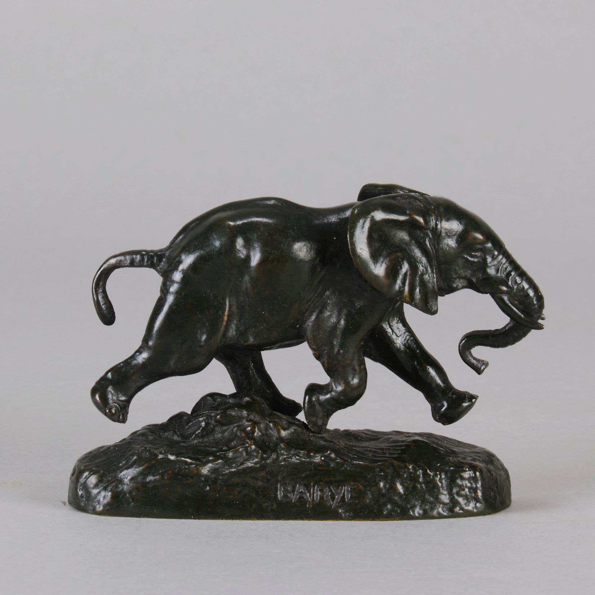 Barye Elephant du Senegal - Antoine L Barye Bronze - Hickmet Fine Arts
