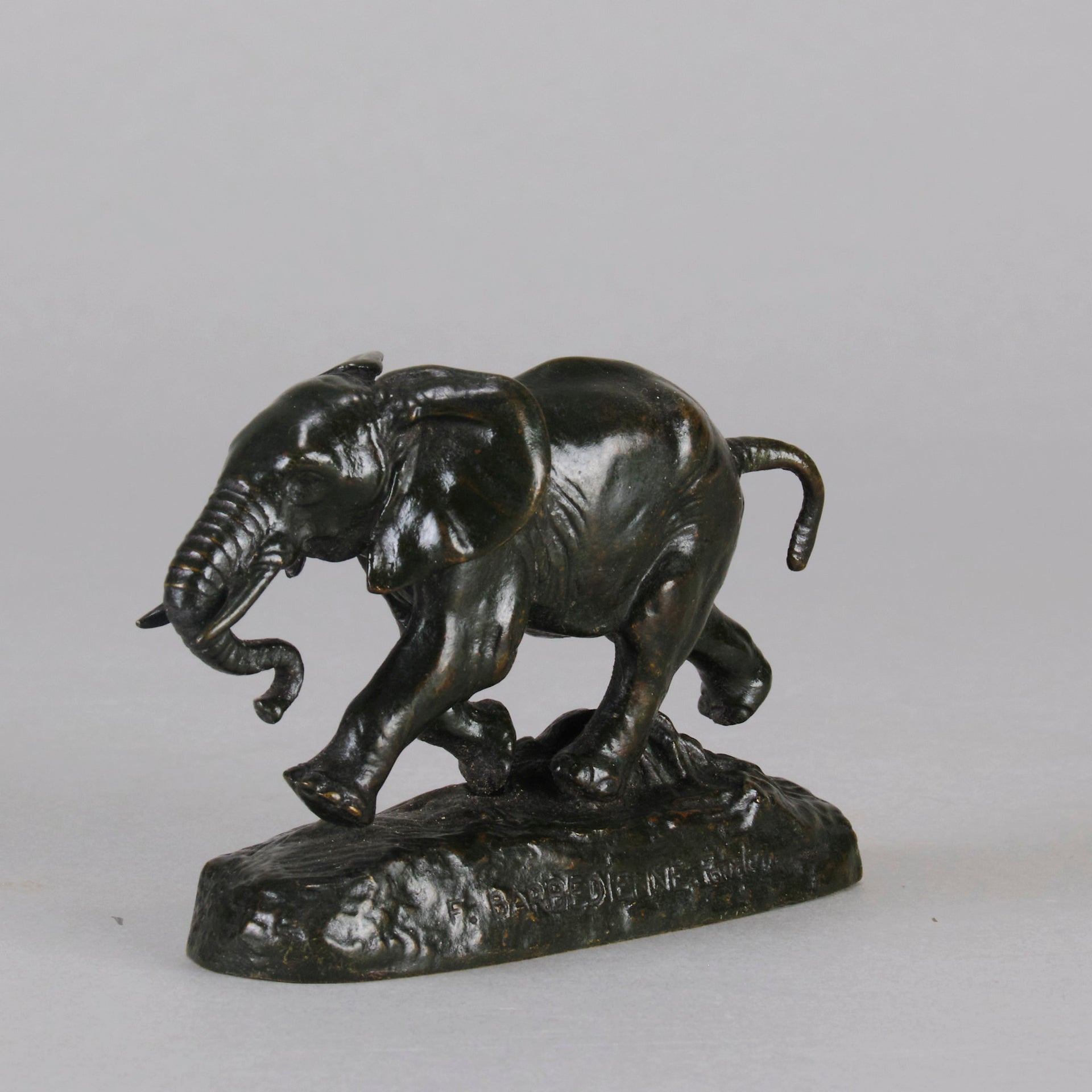 Barye Elephant du Senegal - Antoine L Barye Bronze - Hickmet Fine Arts