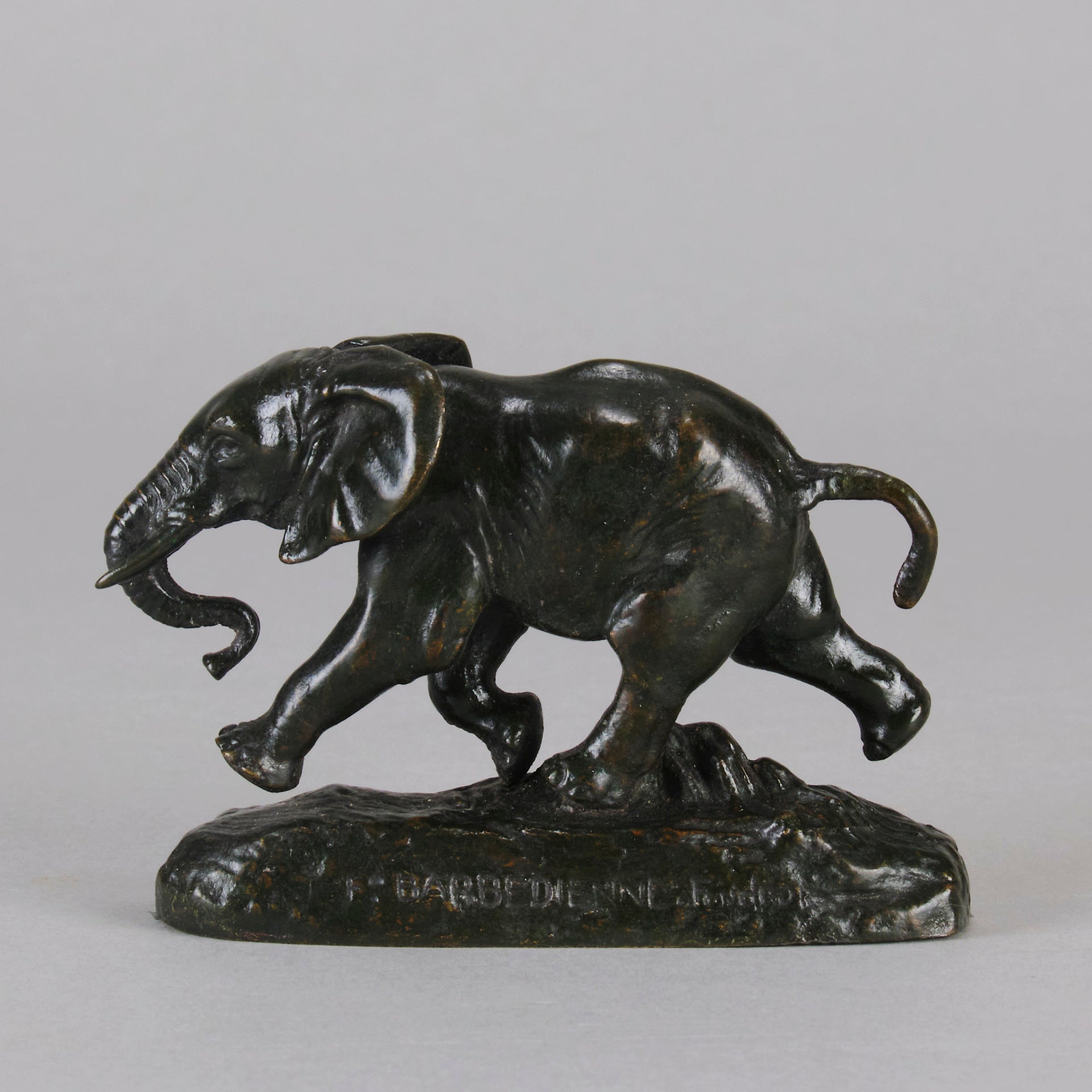 Barye Elephant du Senegal - Antoine L Barye Bronze - Hickmet Fine Arts
