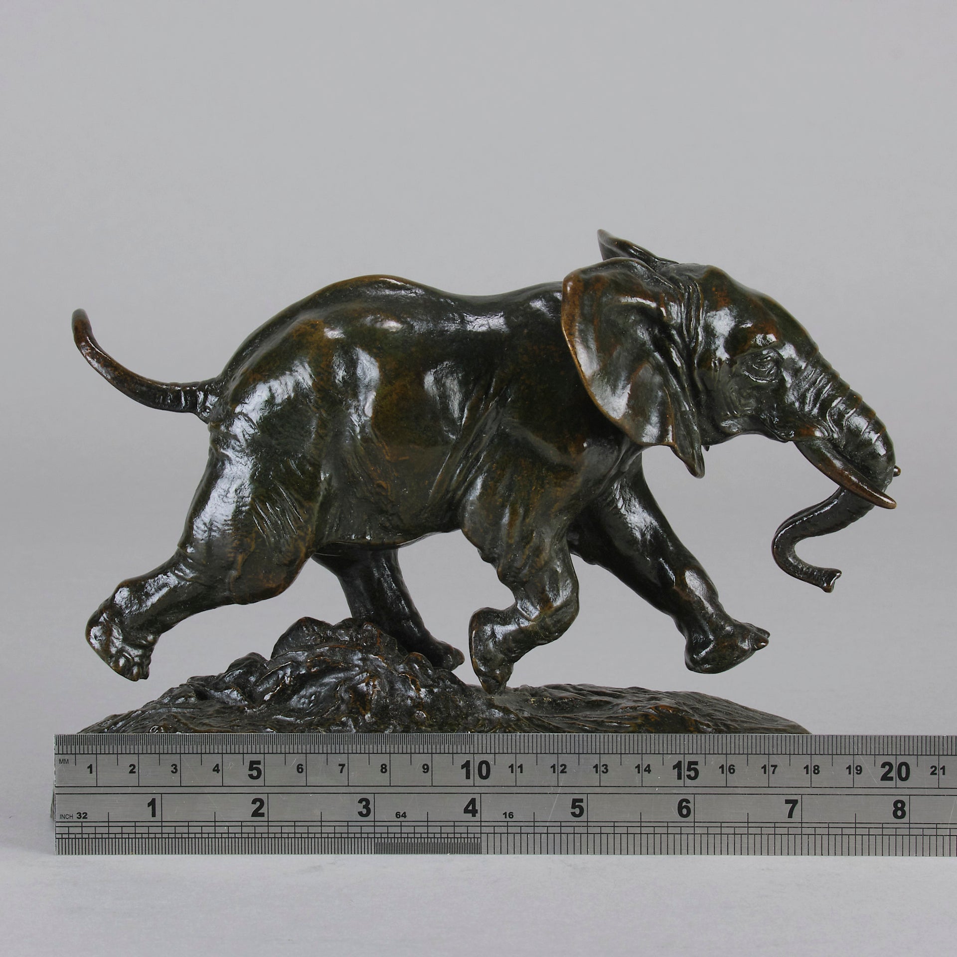 Barye Elephant du Senegal- Antoine L Barye Bronze - Hickmet Fine Arts