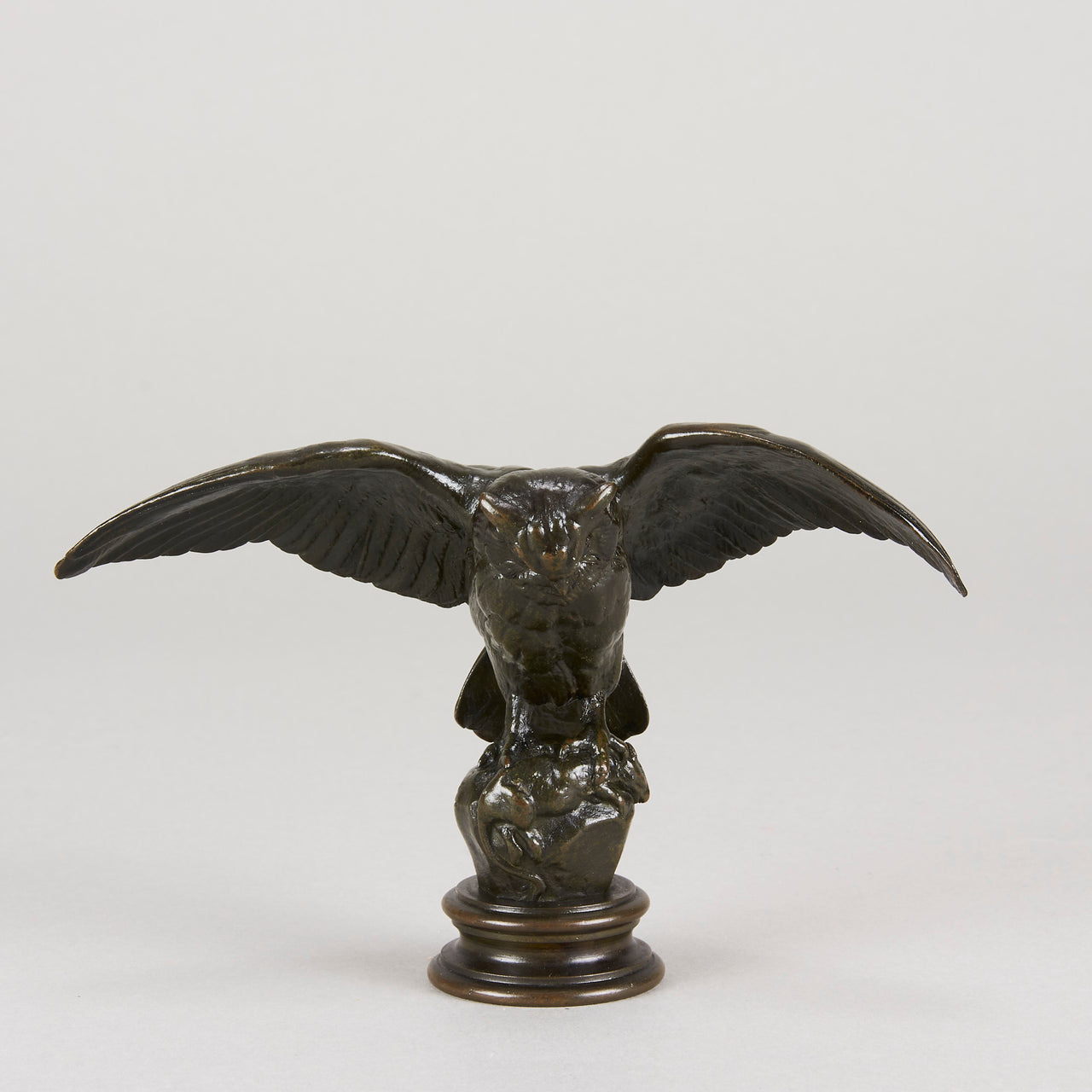 Barye bronze owl